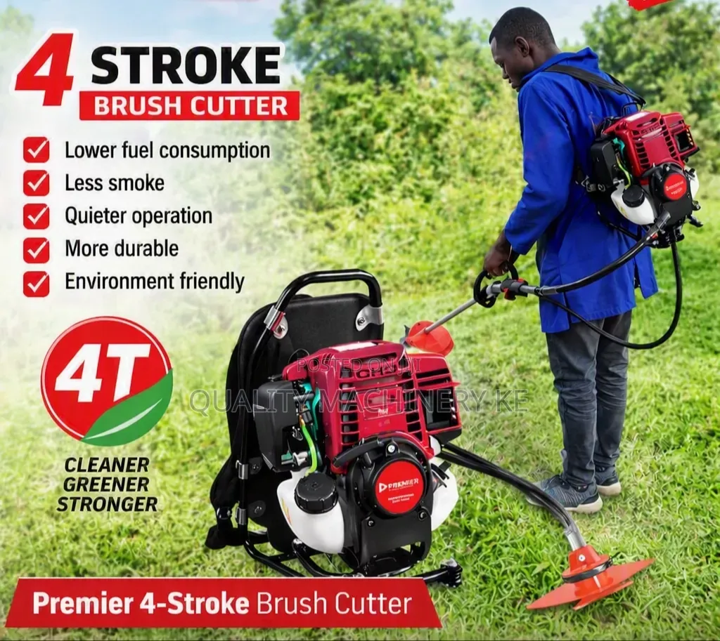 Quality Premier 2in 1 Brush/Grass /Bush Cutter 4 Stroke Back Pack