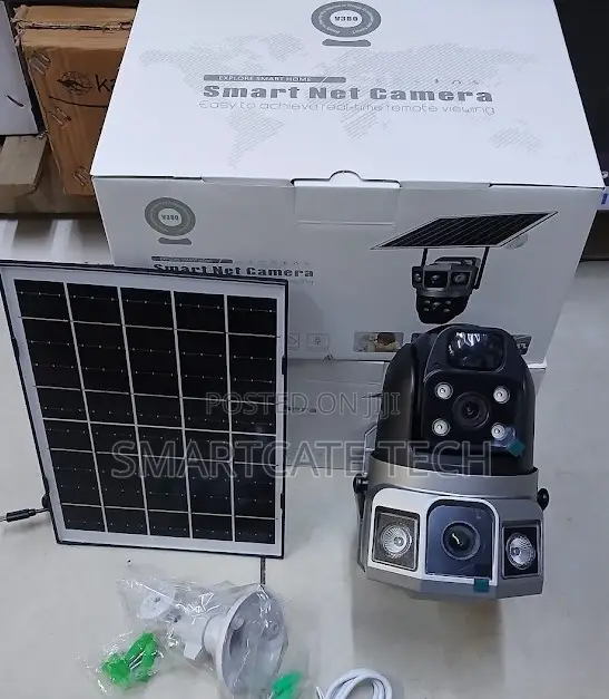 V380 Pro 4G Dual Lens Solar CCTV Camera for Outdoor Security