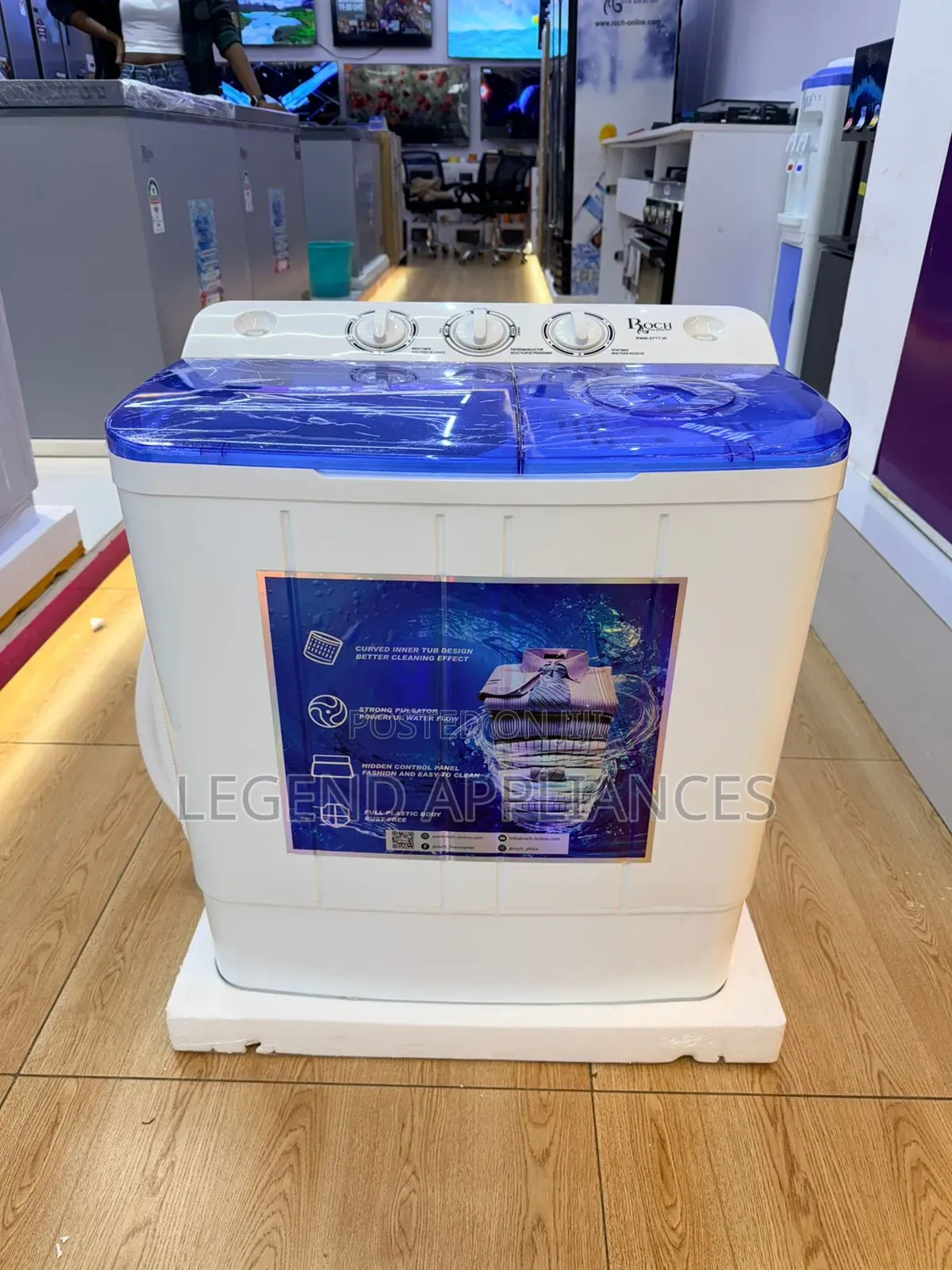 Roch 7.5KG Twin TUb Semi Automatic Washing Machine