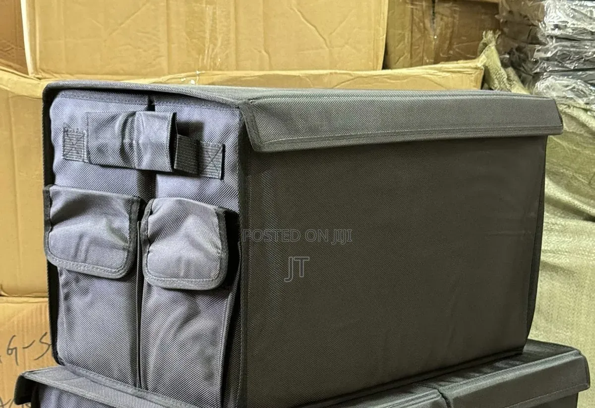 50cm Foldable Premium Car Trunk Boot Organizer With Lid and Partitions