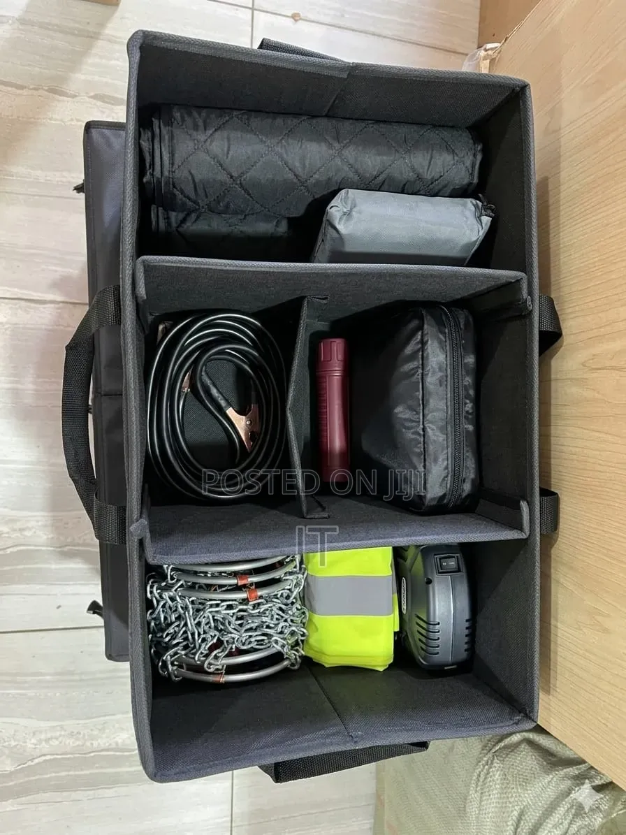50cm Foldable Premium Car Trunk Boot Organizer With Lid and Partitions
