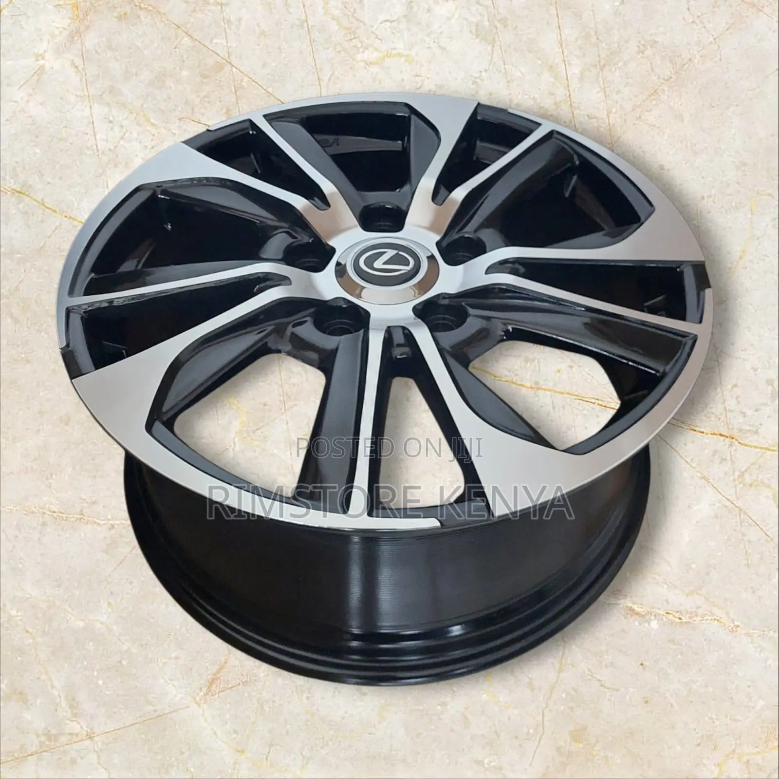 Rim Size 20 Lexus 570 Black Silver, Full Set.