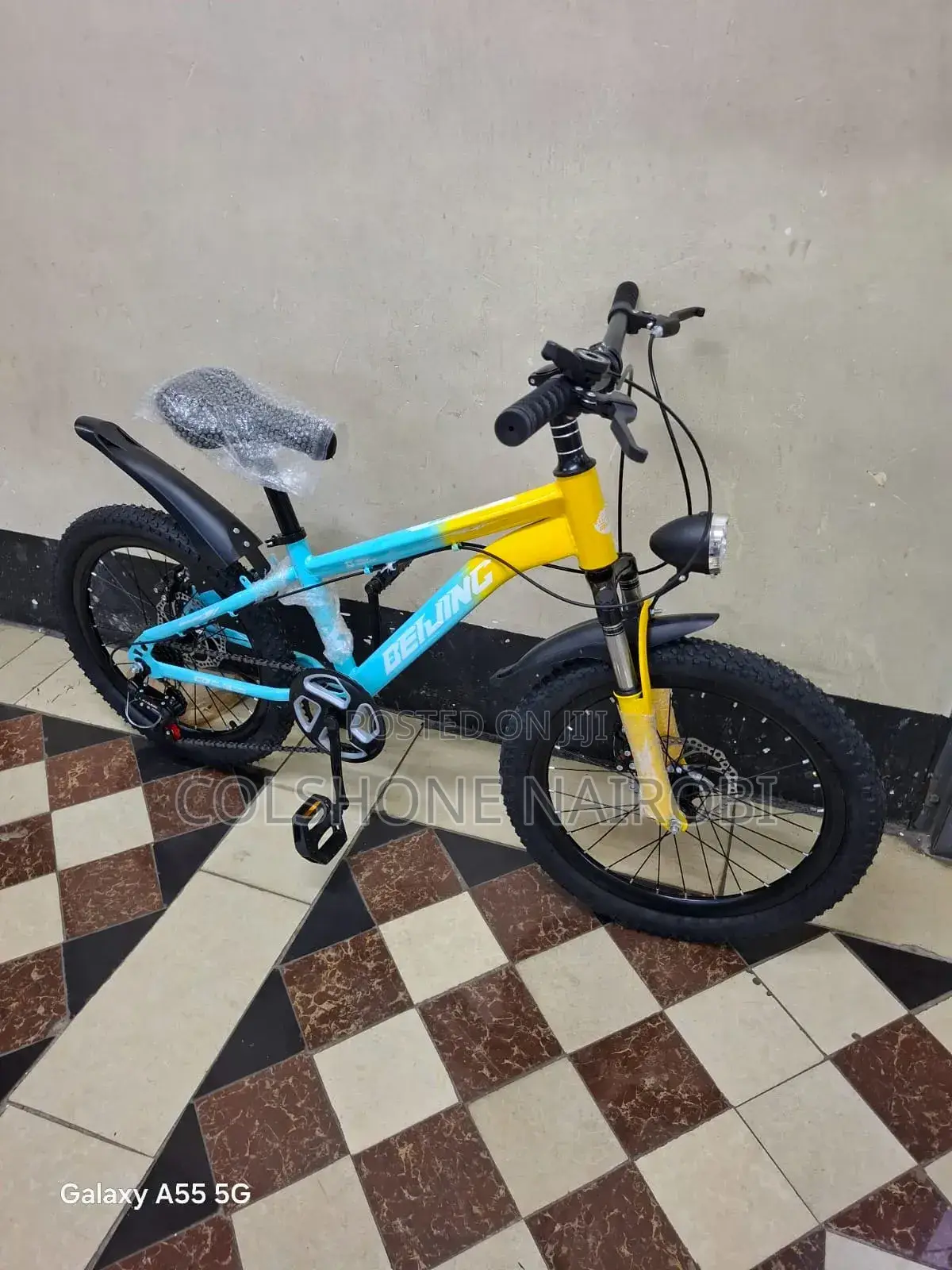 Beijing 20-Inch Fat-Tire Mountain Bike – Yellow Turquoise