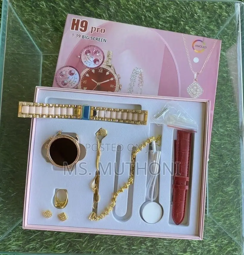  Luxury H9 Pro Smartwatch Gift Set for Women