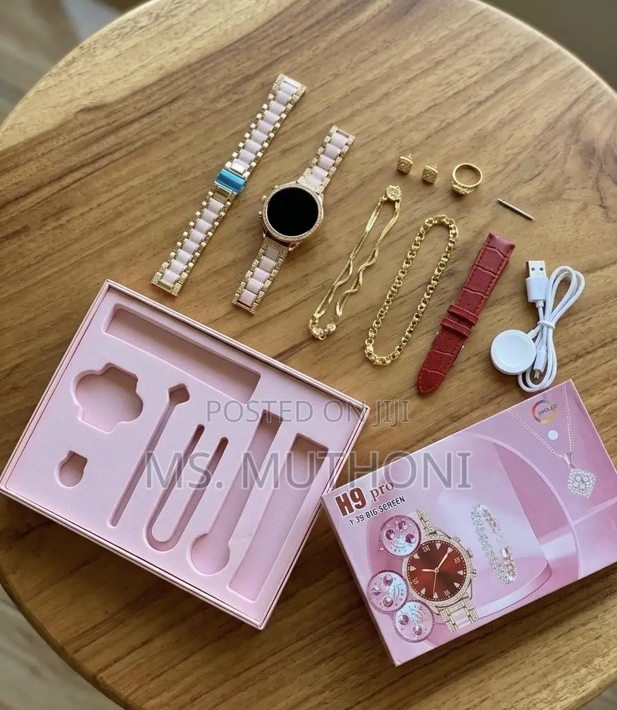  Luxury H9 Pro Smartwatch Gift Set for Women