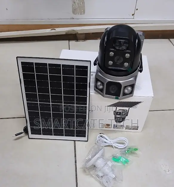 4G Dual Lens V380 Pro Solar PTZ Outdoor Surveillance Camera
