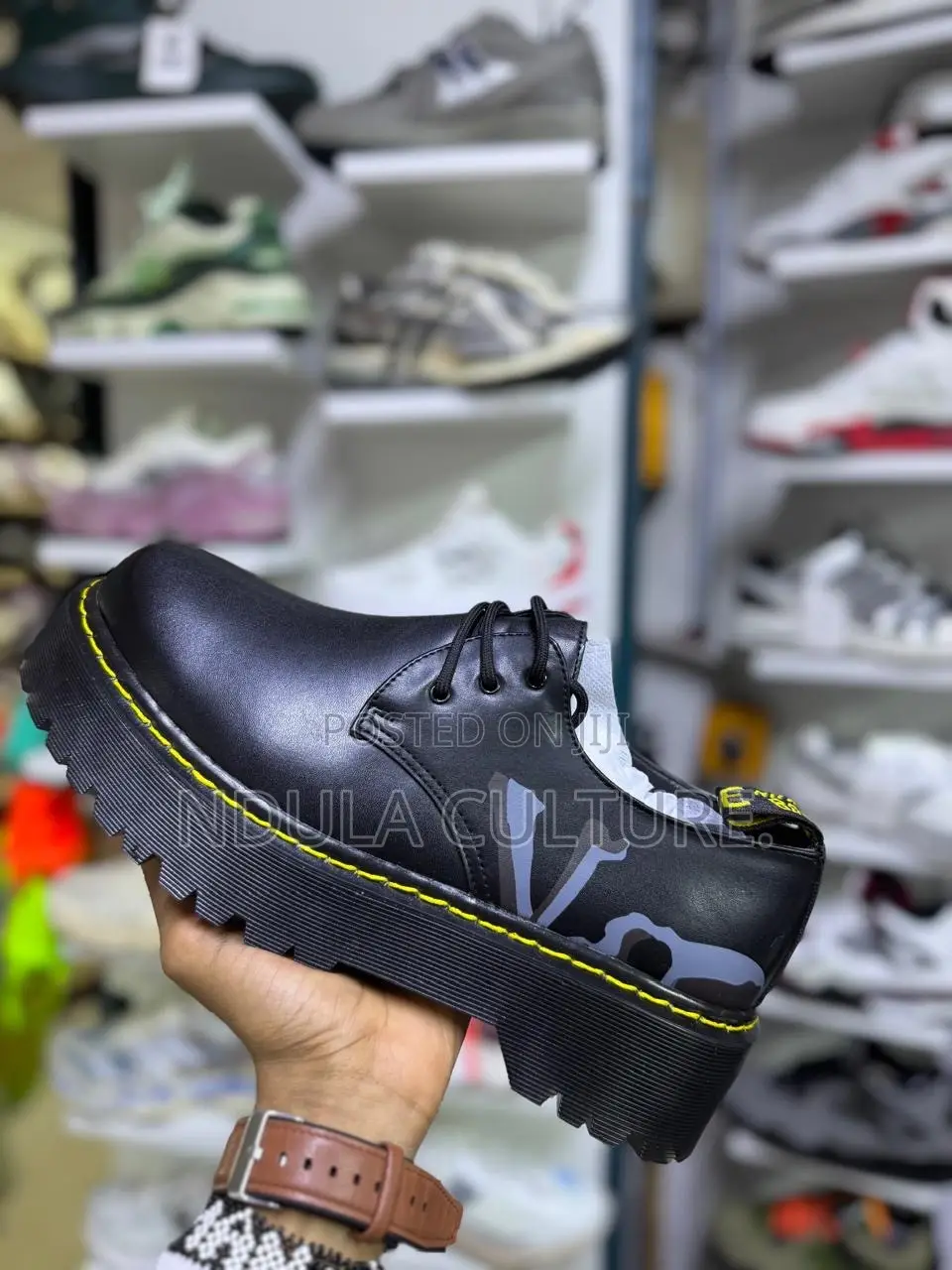 Dr. Martens X a Bathing Ape X Mastermind Japan 1461 Platform Shoe