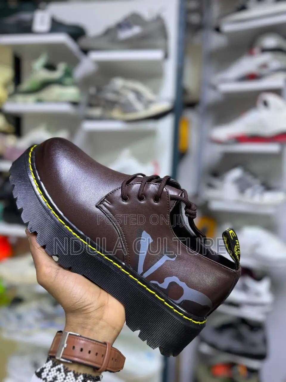 Dr. Martens X a Bathing Ape X Mastermind Japan 1461 Platform Shoe