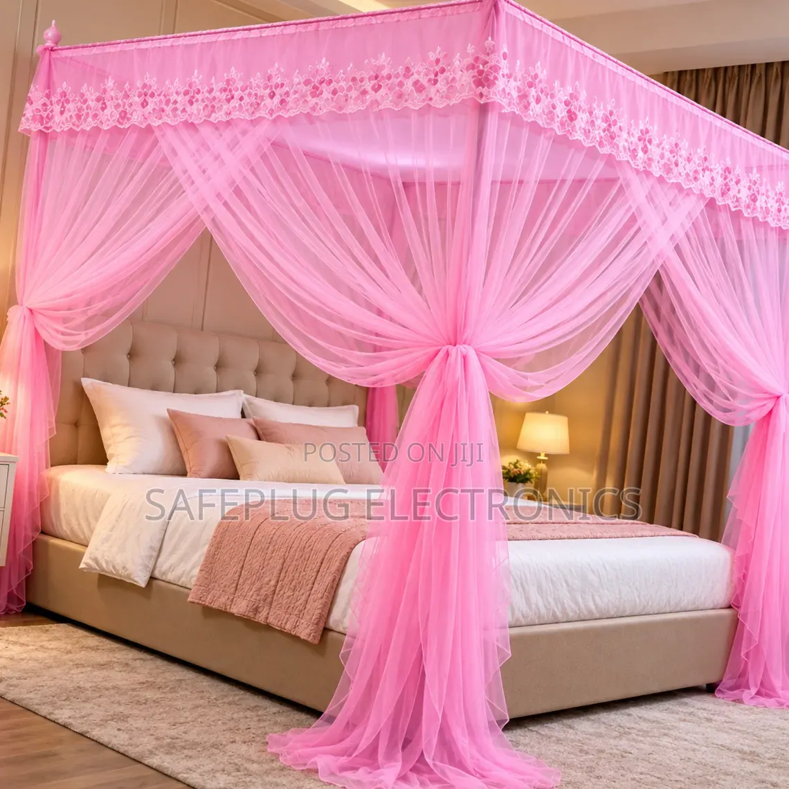 Bed Mosquito Net 4x6 5x6 6x6 With Lace Design