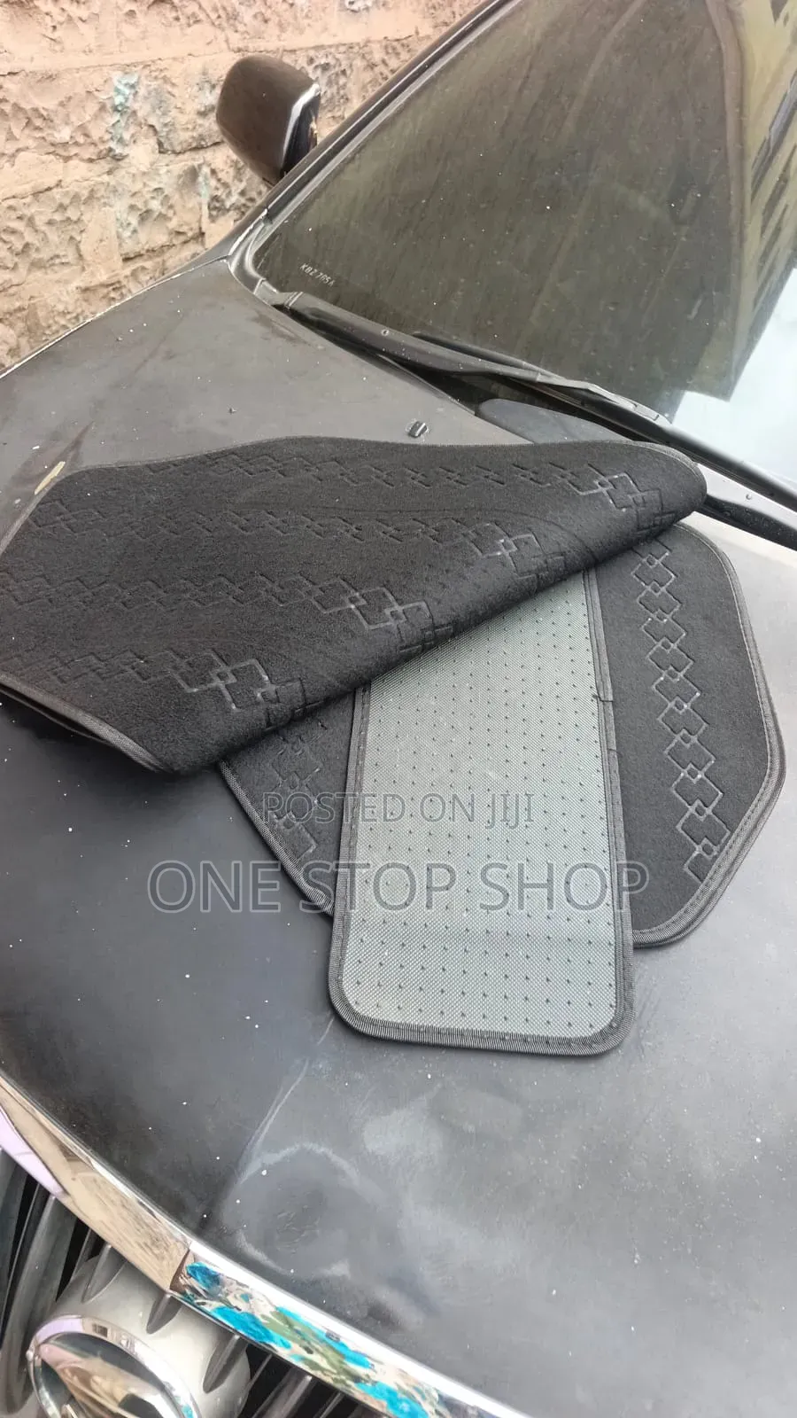 Black Woolen Soft Carpet With Nonslip Backing