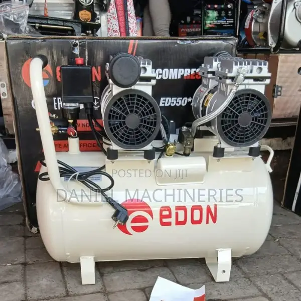 Edon Silent Compressor With 2 Motors 50L
