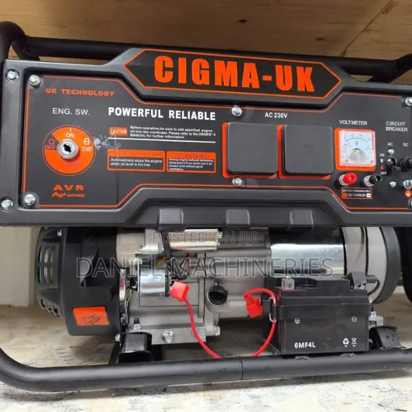 Gasoline Generator 4000ae Cigma-Uk 3.75kva (Key Start)