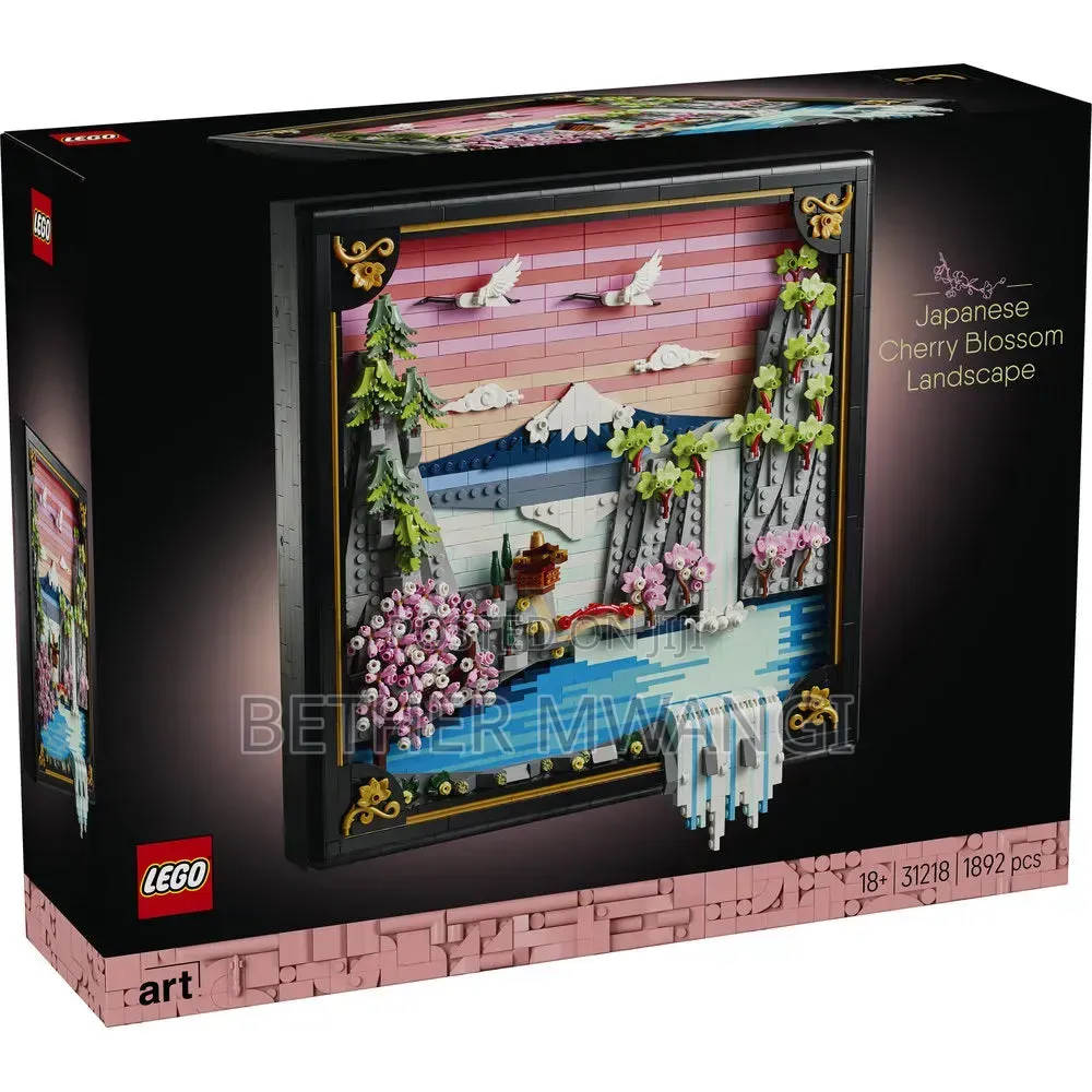 Lego Art Japanese Cherry Blossom Landscape Building