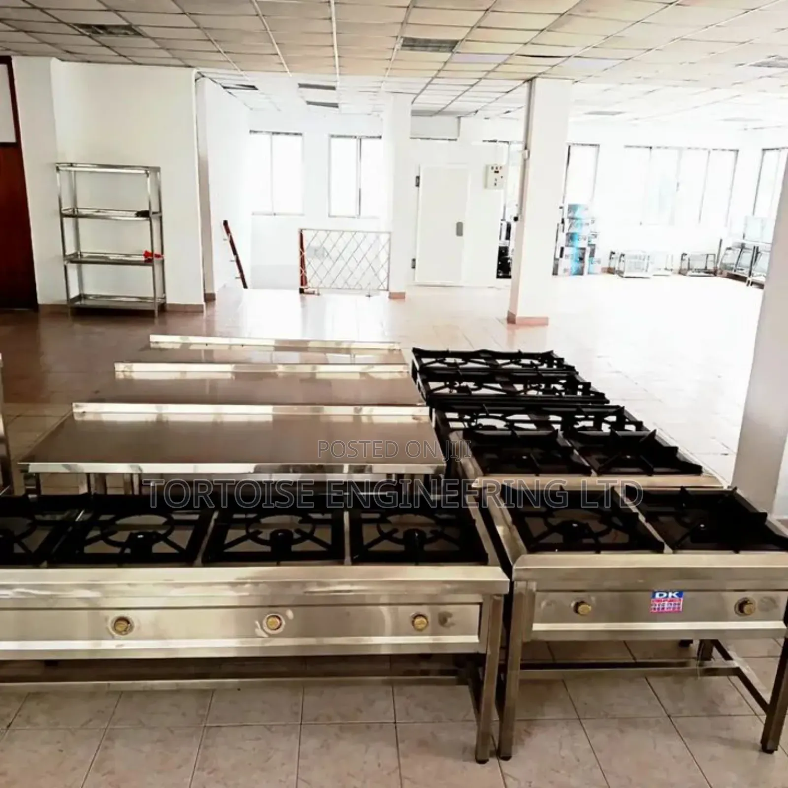 Commercial Stainless Steel Cooking Units 4 High Pressure Burner Stove