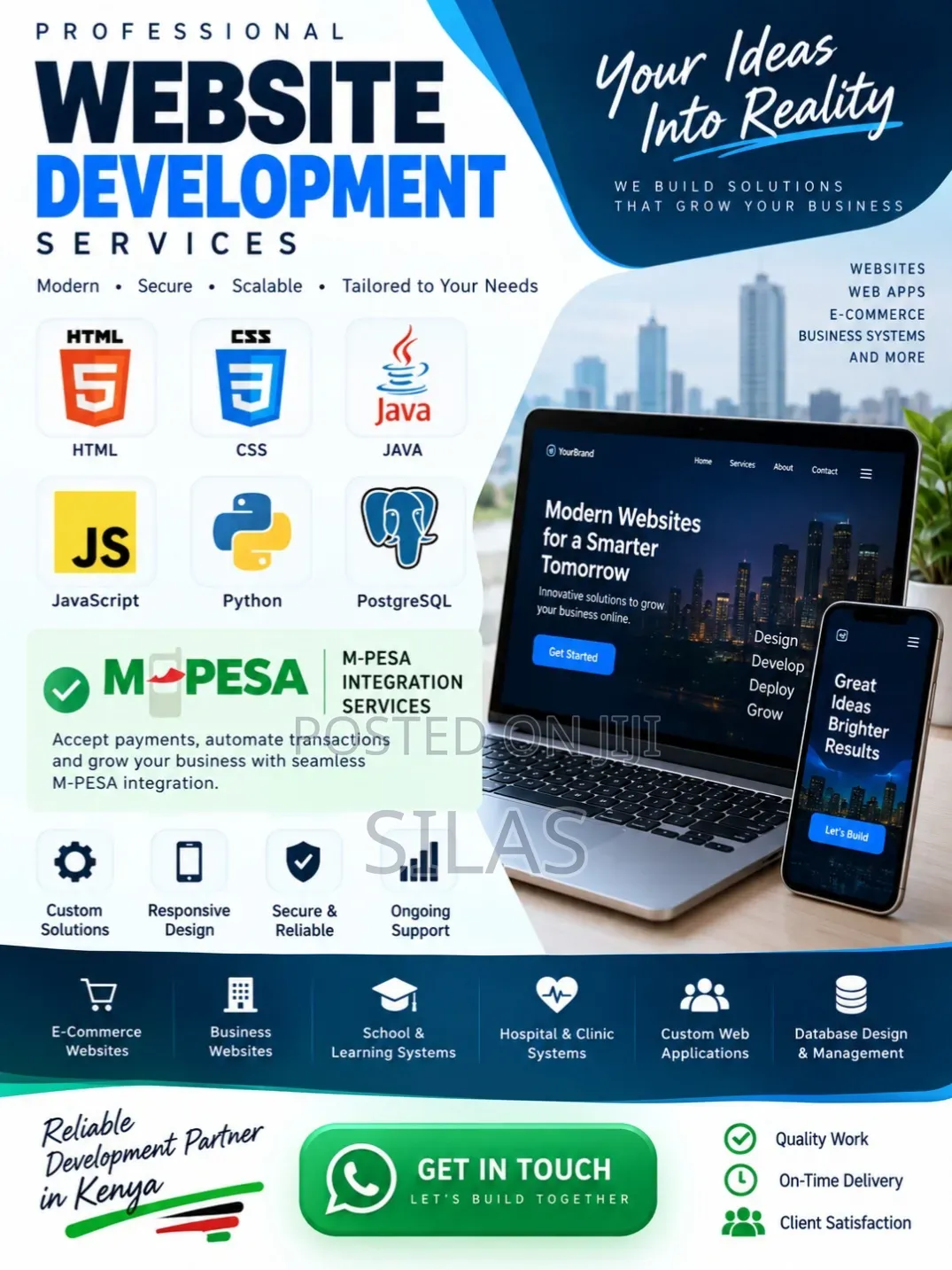 Professional Business Websites, E-Commerce Custom Web Systems