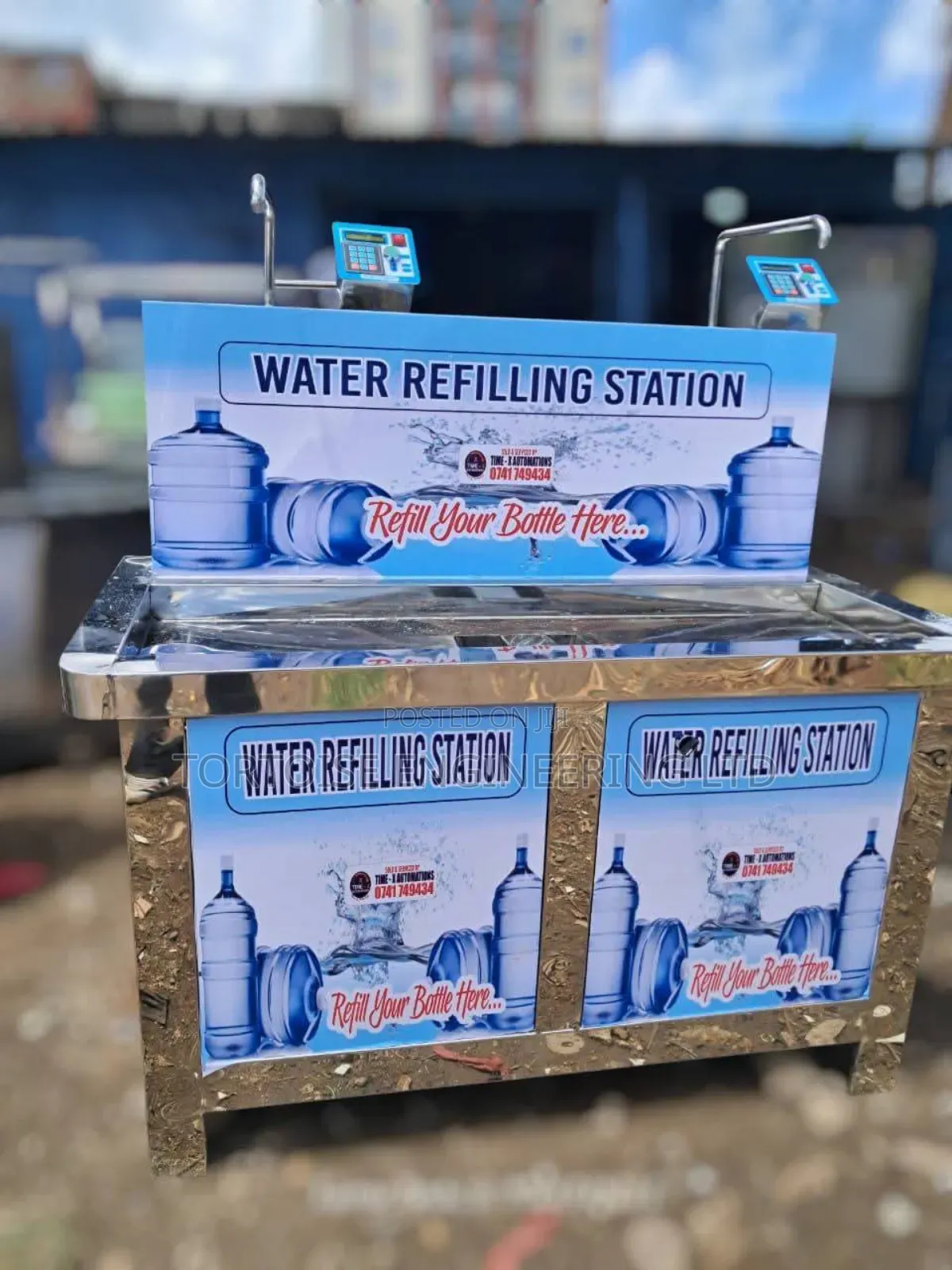 Stainless Steel Water Refilling Station for Commercial Use