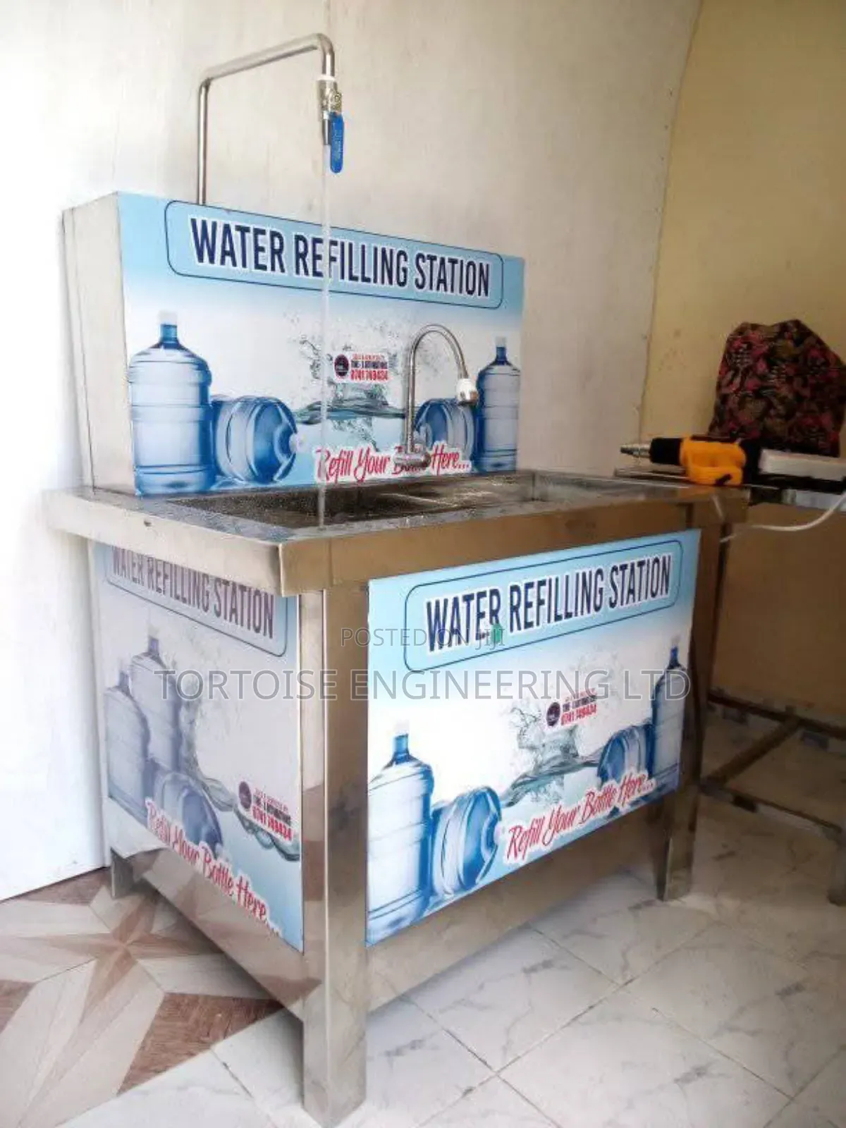 Stainless Water Refilling Station and Bottle Rinser