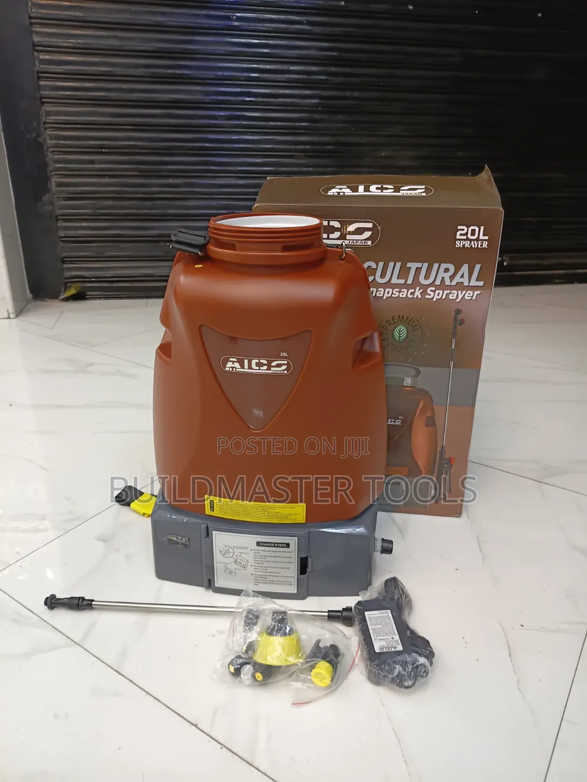AICO Japan 20-Liter 2-in-1 Battery and Manual Knapsack Sprayer