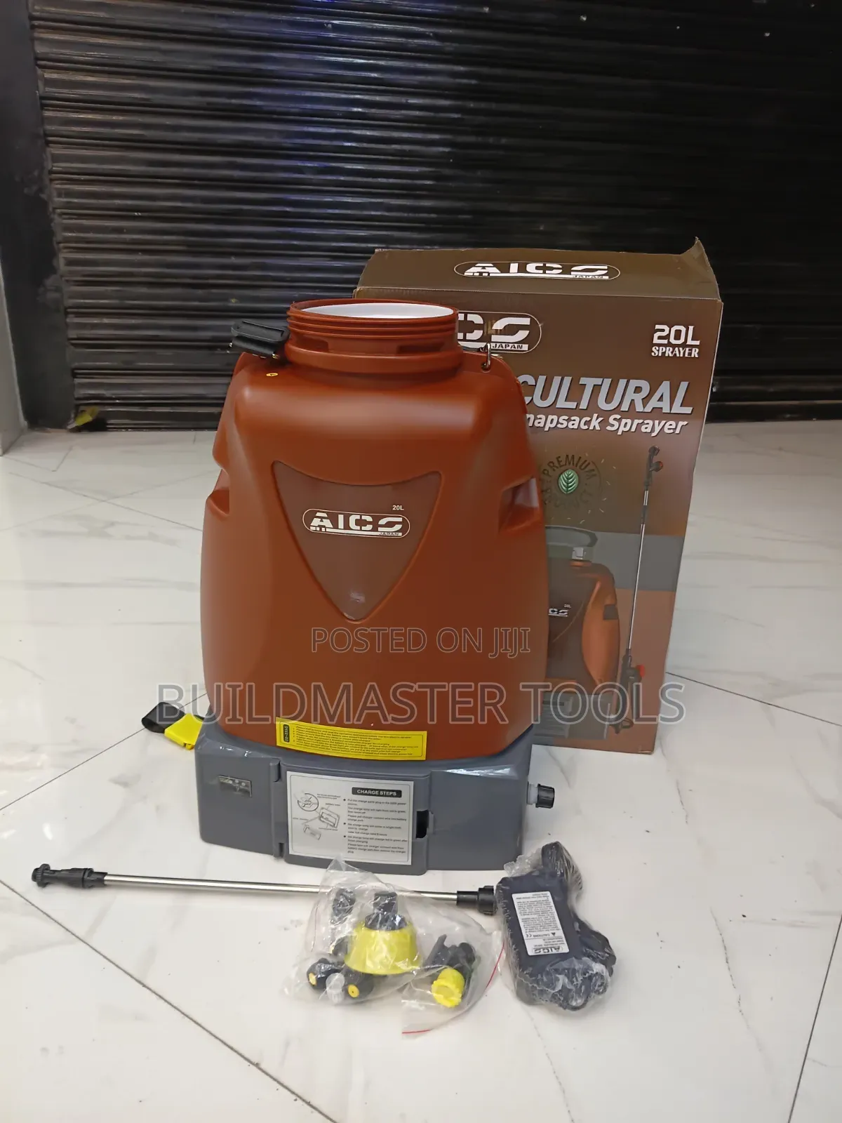 AICO Japan 20-Liter 2-in-1 Battery and Manual Knapsack Sprayer