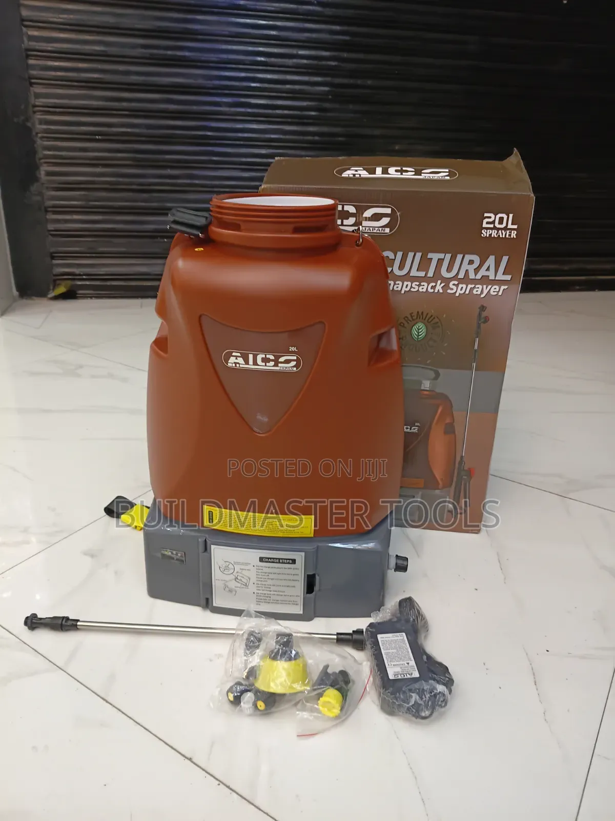 AICO Japan 20-Liter 2-in-1 Battery and Manual Knapsack Sprayer
