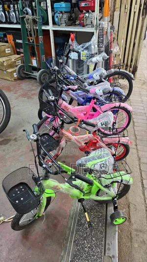 Kids Bicycle 12/14 Inch With Training Wheels Basket