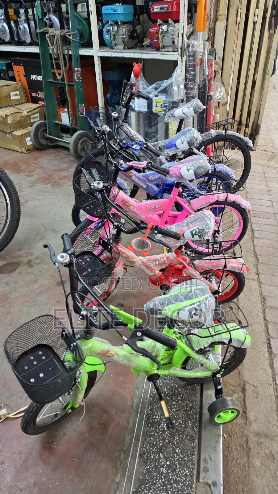 Kids Bicycle 12/14 Inch With Training Wheels Basket