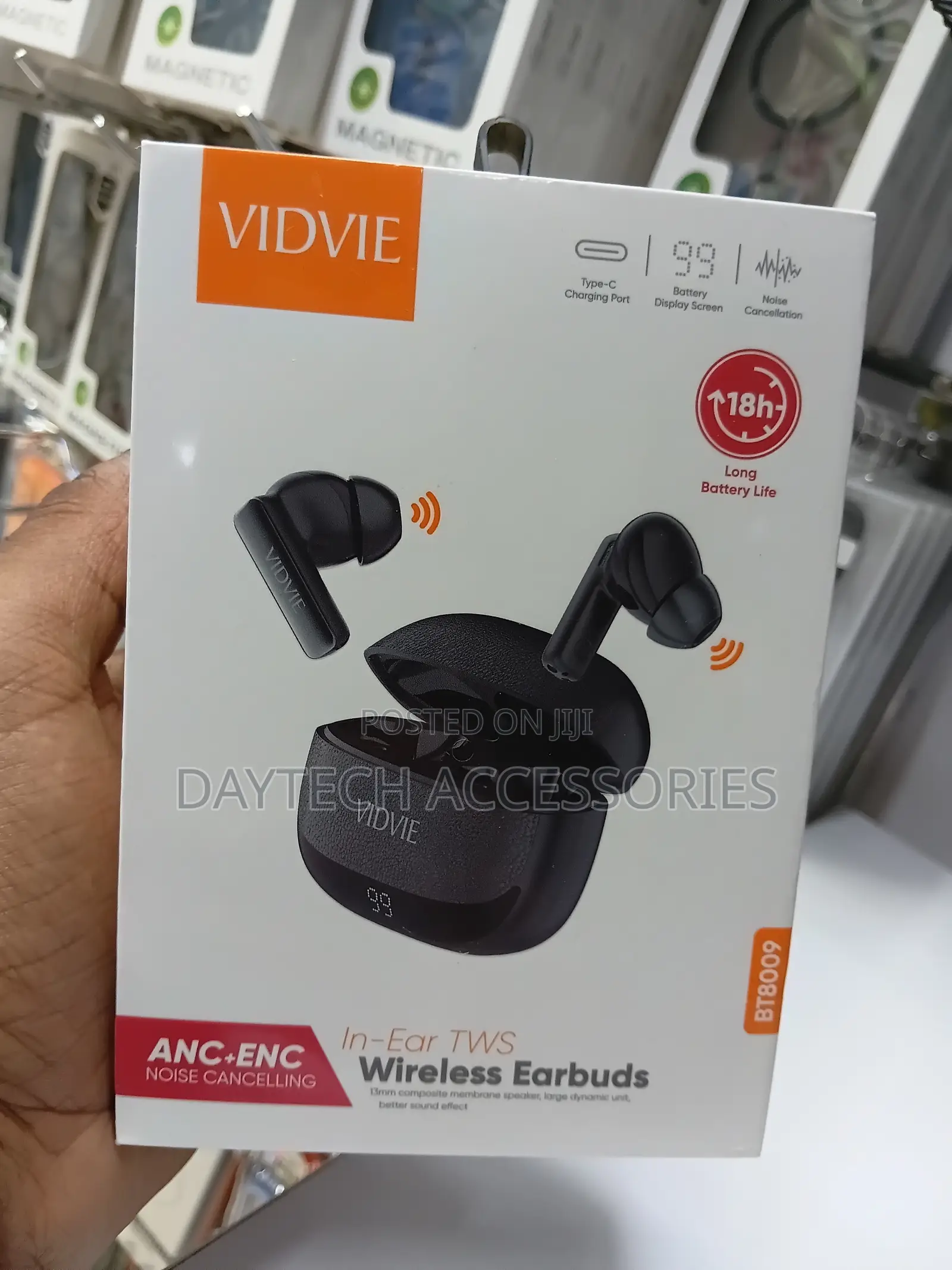 Vidvie BT8009 ANC+ENC 4-Mic Noise Canceling in-Ear TWS Earbuds