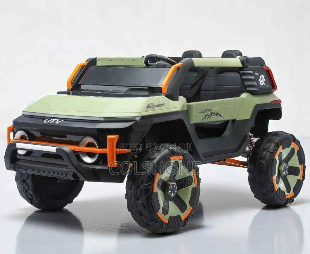 Kids’ 4x4 Green Adventure UTV Ride-on – Orange Edition