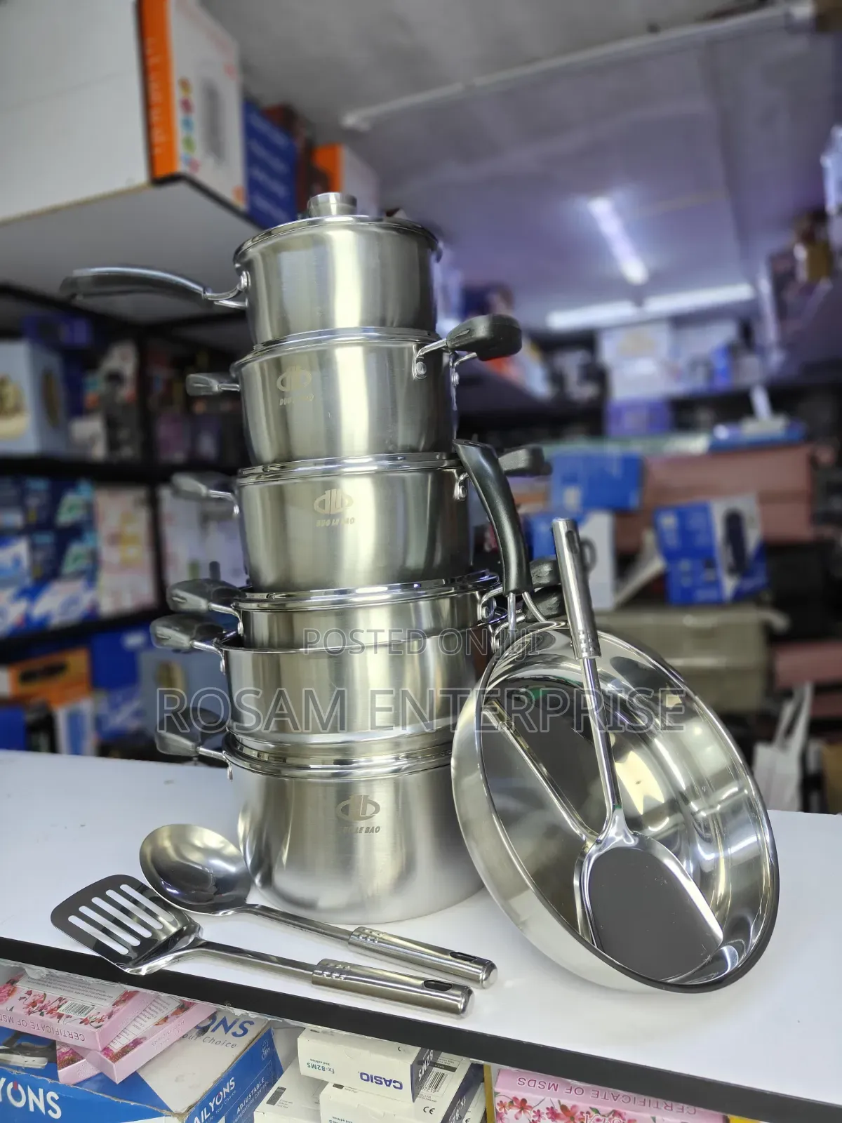15pc Stainless Steel Cookware Set