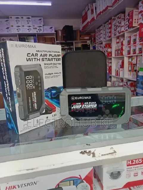Euromax Multifunctional Car Air Pump With Jump Starter