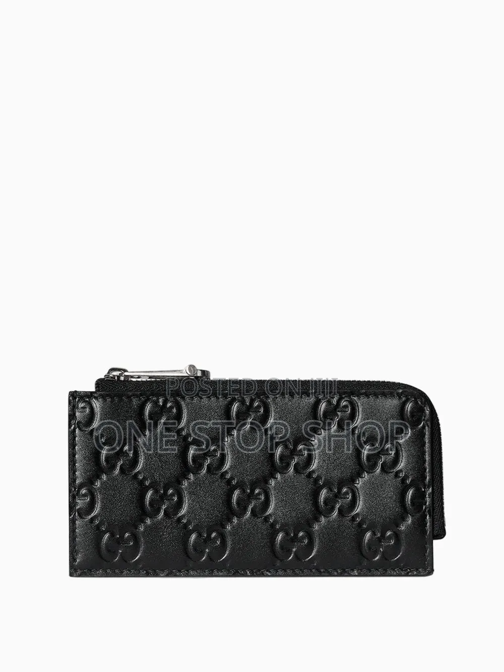 Key Pouch Smooth Leather Debossed Pattern With GG Monogram Pattern