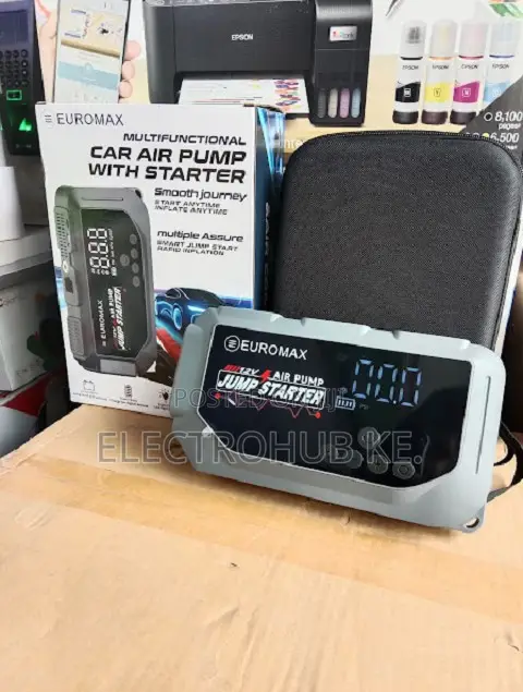 Euromax EMK3 Heavy Duty Multifunctional Jump Starter KIT With Air Pump