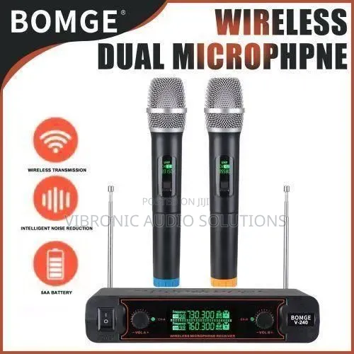 Wireless Microphone System 2 Handheld Microphone