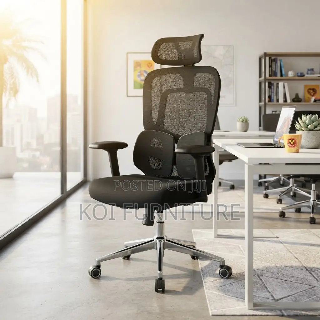 Office Chairs; Orthopedic Executive Fabric Star Office Chairs