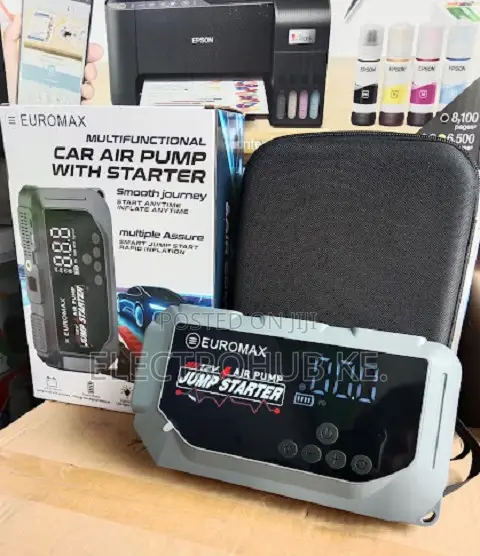 EMK3 Euromax Multifunction Car Tyre Inflator Jump Starter
