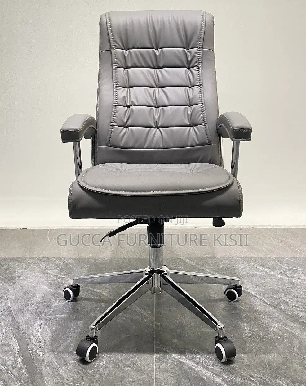 Office Chair; Executive Ergonomic Leather Office Chair