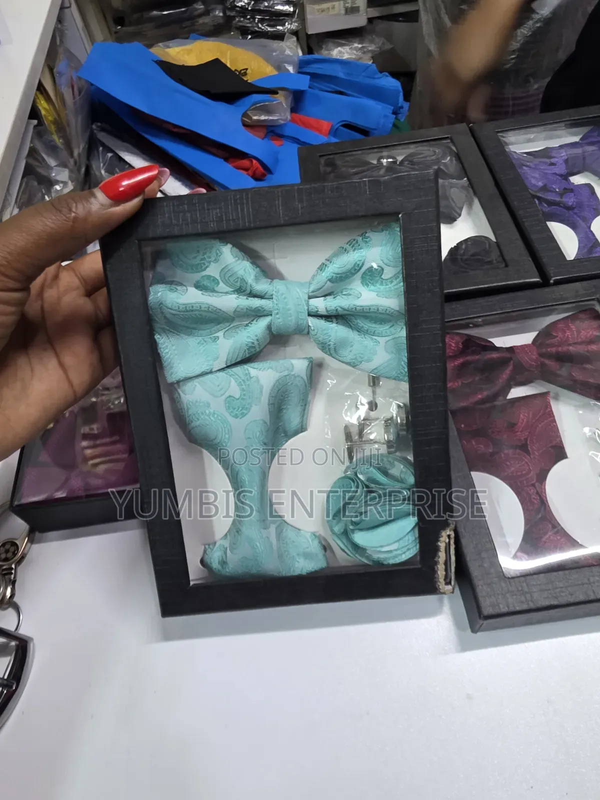 Mint Green 4 in 1 Set of Bowtie at 1000