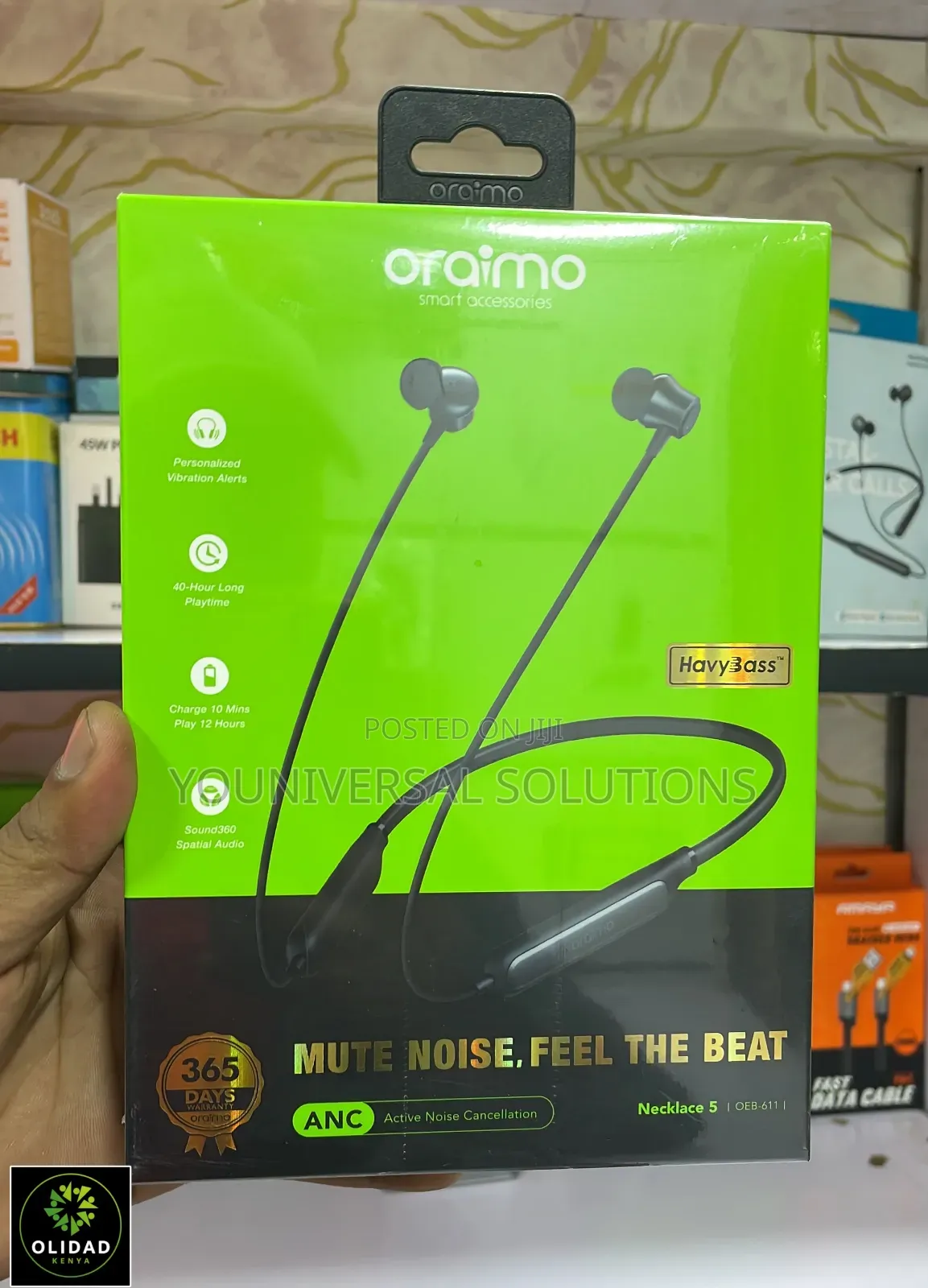 Oraimo Necklace 5 OEB-611 Active Noise Cancellation Neckband