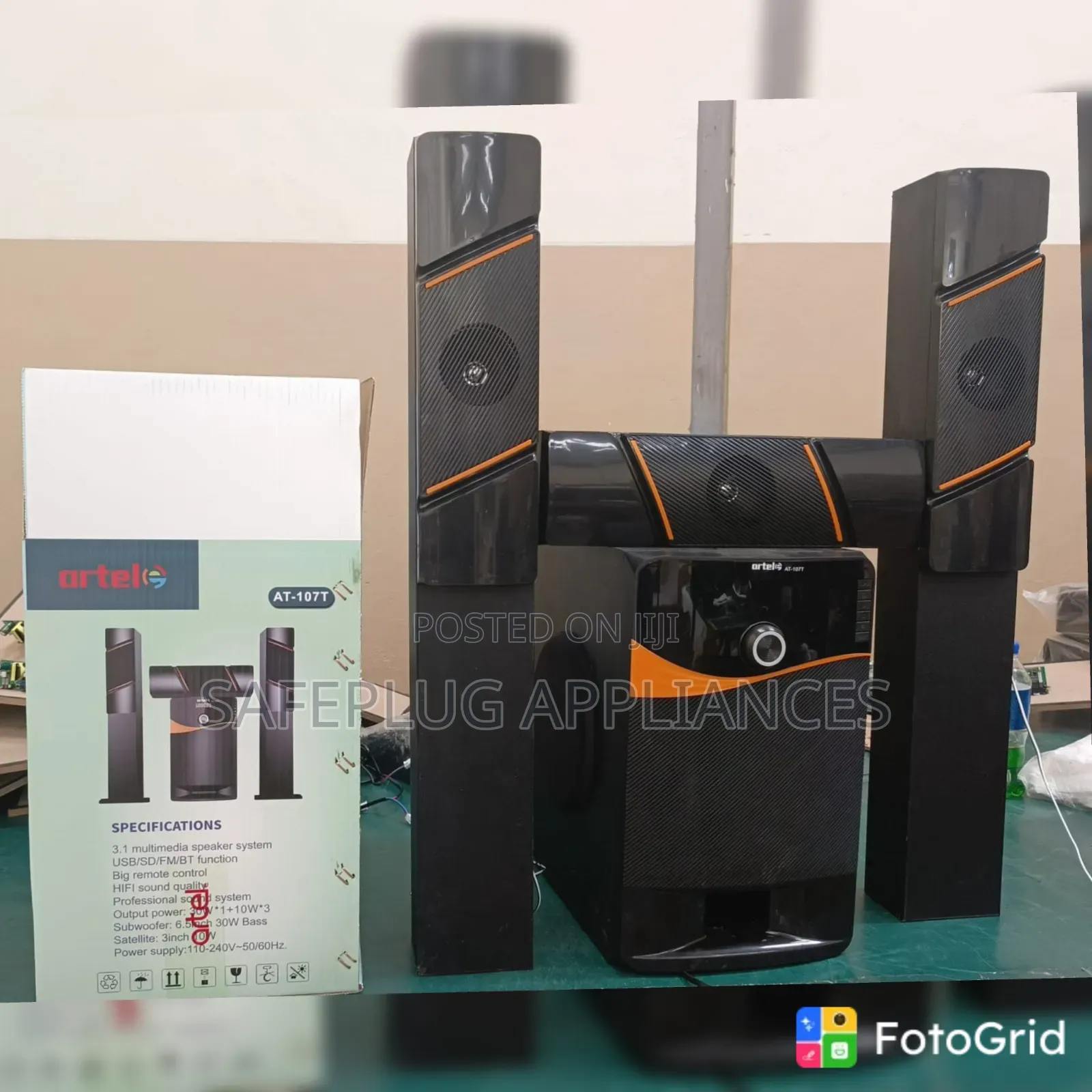 Artel AT-107 Tall Boy Multimedia Speaker System