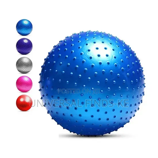 Yoga Ball and Exercise Mat Set – Without An. Electric Air Pump