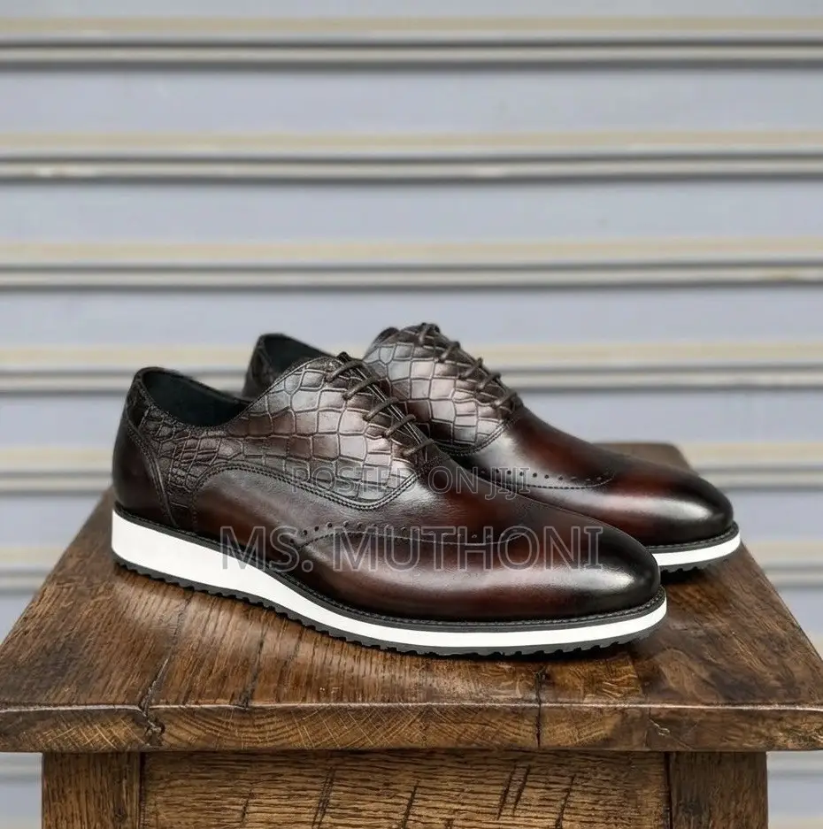 Wingtip Brogue Hybrid Boots Size 40-46