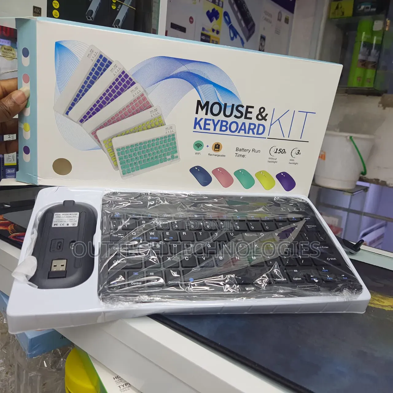 Wireless Rechargeable Mouse and Keyboard Kit