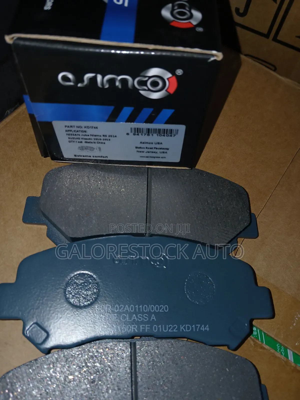 Asimco Kd1744–front Brake Pads – Juke Nismors/Qashqai/X-Trail/Kizashi