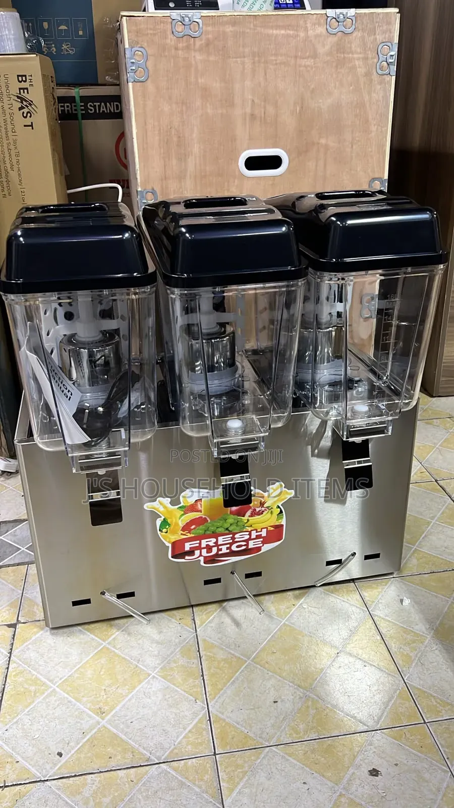 3 Taps Commercial Juice Dispenser