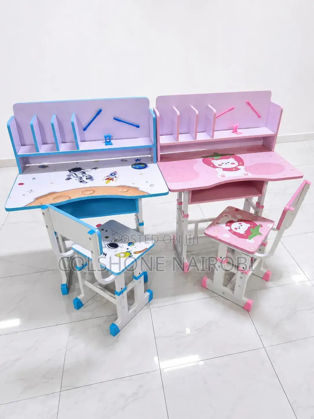 Kids Study Desk Chair Set – Adjustable Children’s Learning Desk