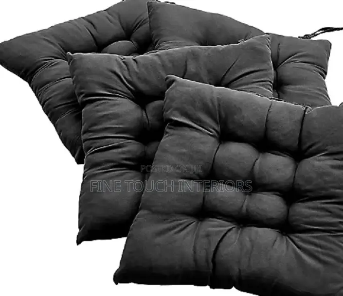 Black Cushion Chair Pads
