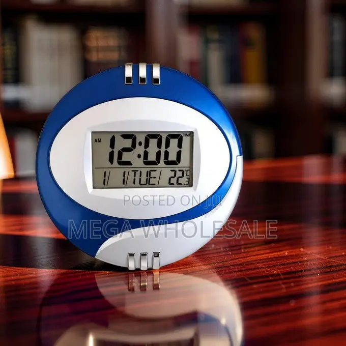 Compact Design Modern Design Table Wall Mount Digital Clock.