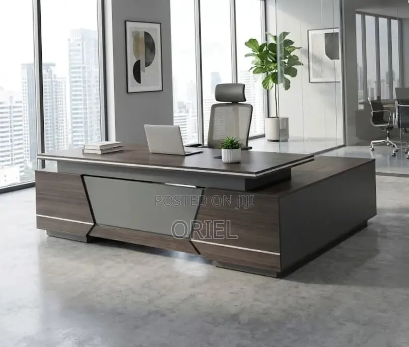 2.4m Modern L-Shaped Executive Desk : Executive Table
