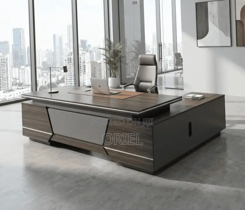 2.4m Modern L-Shaped Executive Desk : Executive Table