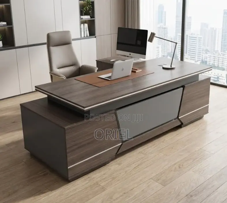 2.4m Modern L-Shaped Executive Desk : Executive Table